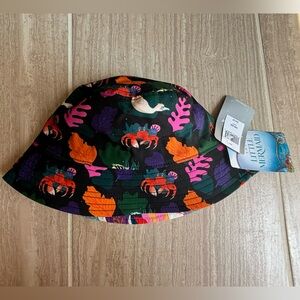 Disney The Little Mermaid Under the Sea Reversible Bucket Hat BRAND NEW NWT
